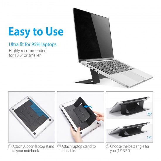 Adjustable Laptop Stand Portable Invisible Lightweight Travel Holder for Laptop