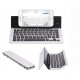 Foldable Aluminum Bluetooth Wireless External Keyboards for Mobile Phone Tablet