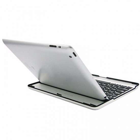 Aluminum iPad 2 iPad 3 iPad 4 Bluetooth wireless Keyboard dock with Stand