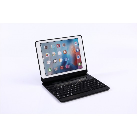 iPad 2017/2018 Air 1/2/Pro 9.7 360 Rotating Backlit Bluetooth Keyboard