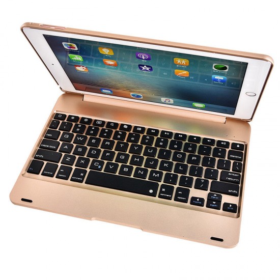 iPad Air /Pro 9.7 2018/2017 New iPad Bluetooth Wireless Keyboard Cover-Gold