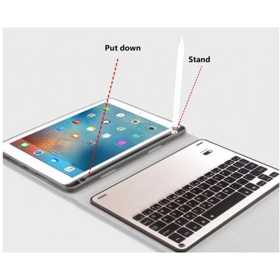 iPad Air/Air 2/Pro 9.7" 2017/2018 iPad Detachable Bluetooth Keyboard Backlit