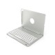 ipad 10.2 7th Gen 2019 Aluminum Alloy Backlit Bluetooth keyboard Cover-Silver