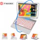 2019 iPad 10.2 inch 7th Bluetooth Keyboard 360° Rotatable 7 Colors Backlit