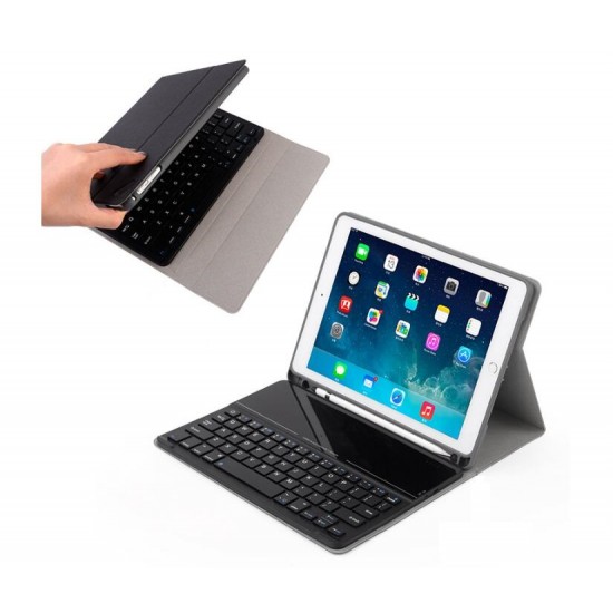 New iPad 10.2" 7th 2019/ iPad Air3 / Pro 10.5 wireless bluetooth removable keyboard with case cover