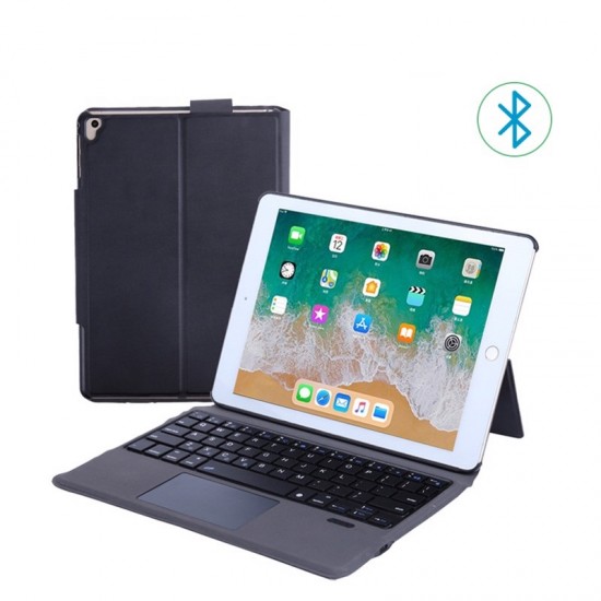 Slim iPad 7th/ iPad 10.2 /Air 3/ Pro 10.5 inch Bluetooth Keyboard With Trackpad PU Leather Case