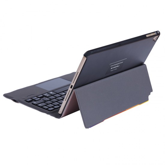 Slim iPad 7th/ iPad 10.2 /Air 3/ Pro 10.5 inch Bluetooth Keyboard With Trackpad PU Leather Case