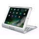 iPad 10.2/ 7th 2019 360 Rotation Aluminum Bluetooth Keyboard with Backlit Silver