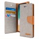 iPhone XR Wallet Flip Diary Canvas Fabric Shockproof Kickstand Case