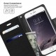 iPhone 7/iphone 8 GOOSPERY Canvas Diary Flip Stand Wallet card slot Case black