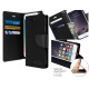 iPhone 7/iphone 8 GOOSPERY Canvas Diary Flip Stand Wallet card slot Case black