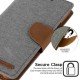 iPhone 11 Pro MERCURY Goospery Canvas Flip wallt Case Grey 5.8 inches