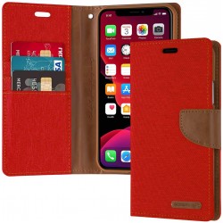 Goospery iPhone 11 Pro Max Stand Flip Canvas Wallet Case Cover 6.5"