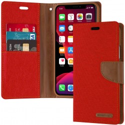 Goospery iPhone 11 Pro Max Stand Flip Canvas Wallet Case Cover 6.5"