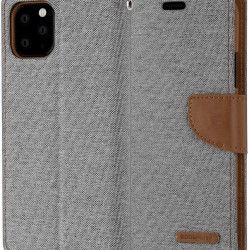 iPhone 11 Pro MERCURY Goospery Canvas Flip wallt Case Grey 5.8 inches