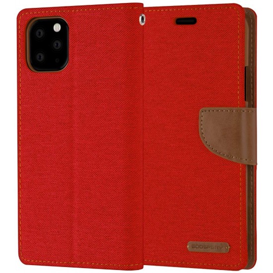 Goospery iPhone 11 Pro Stand Flip Canvas Wallet Case Cover 5.8 inches