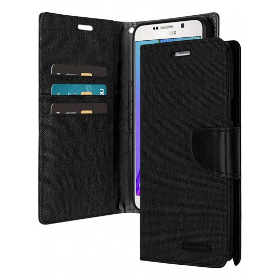 Samsung J7 2017 J730 MERCURY GOOSPERY Canvas Leather Magnetic Flip Cover Case