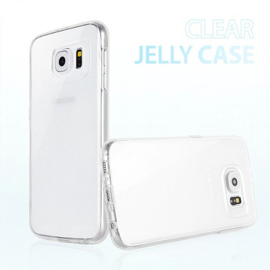 Goopsery Samsung Galaxy Note 4 Transparent Clear Slim jelly TPU Back case