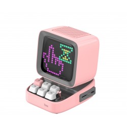 Ditoo Retro Pixel Art Bluetooth Speaker With DRY LED App Controlled Screen-Pink