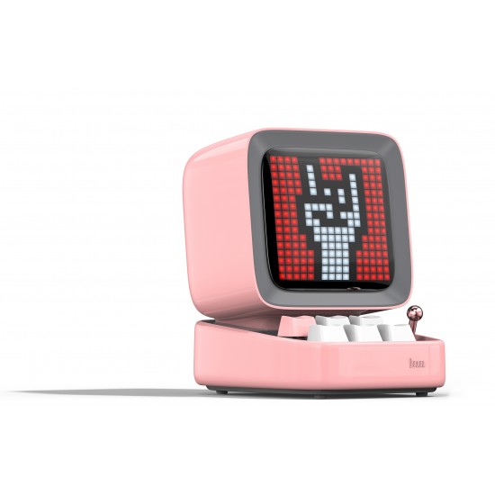 Ditoo Retro Pixel Art Bluetooth Speaker With DRY LED App Controlled Screen-Pink