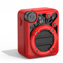 Divoom Light Bluetooth Wireless Speaker With FM Radio Support TF Card-Red