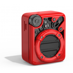 Divoom Light Bluetooth Wireless Speaker With FM Radio Support TF Card-Red