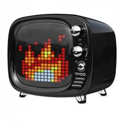 Divoom Tivoo Smart Pixel Art LED Bluetooth Speaker Clock Alarm for Android iOS-Black