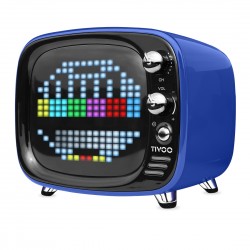 Divoom Tivoo Smart Pixel Art LED Bluetooth Speaker Clock Alarm for Android iOS-Blue