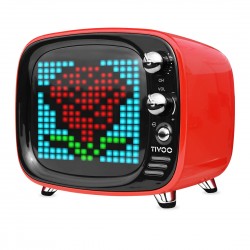 Divoom Tivoo Smart Pixel Art LED Bluetooth Speaker Clock Alarm for Android iOS-Red