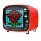 Divoom Tivoo Smart Pixel Art LED Bluetooth Speaker Clock Alarm for Android iOS-Red