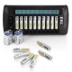 12 Slot Bay LCD Display Ni-MH Ni-CD 9V AA AAA Rechargeable Battery Smart Charger