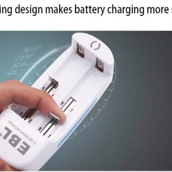 USB Smart Charger For Rechargeable Batteries Li-ion 10440 14500 16340 18650