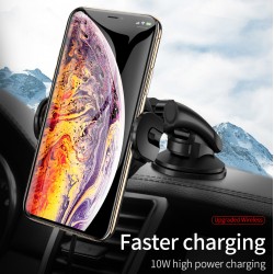 Smart infrared Sensor Car Phone Holder Fast QI Wireless Charger Air Vent Mount