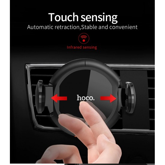 Smart infrared Sensor Car Phone Holder Fast QI Wireless Charger Air Vent Mount