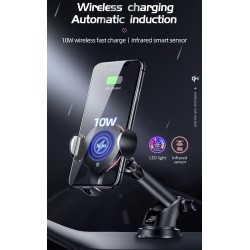 Infrared sensor Auto Induction wireless Fast Car Charging Charger Holder