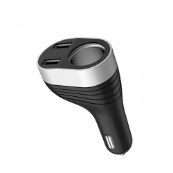 Dual USB Car Charger 3.1A Fast Charging with one Cigarette lighter Socket