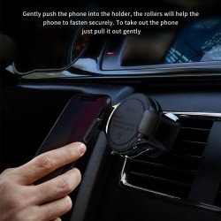 Wireless Fast Charger Charging Air Vent Adjustable Phone Navigation Car Holder