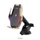 Auto Induction Qi Wireless Charging Car Dashboard Windshield Air Outlet Holder--Gold