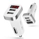 Digital Display Dual USB Ports Car Charger Voltage Current Car Charger for Phone