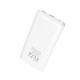 Potable Mobile Wireless charging power bank 10000mAh with LED indicator-White