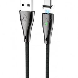 Type-C magnetic charging data cable 1.2m zinc alloy connectors