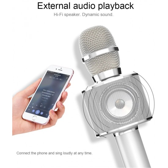 Wireless Bluetooth Karaoke Microphone  Music Player TF card support For Phones