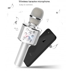 Wireless Bluetooth Karaoke Microphone  Music Player TF card support For Phones