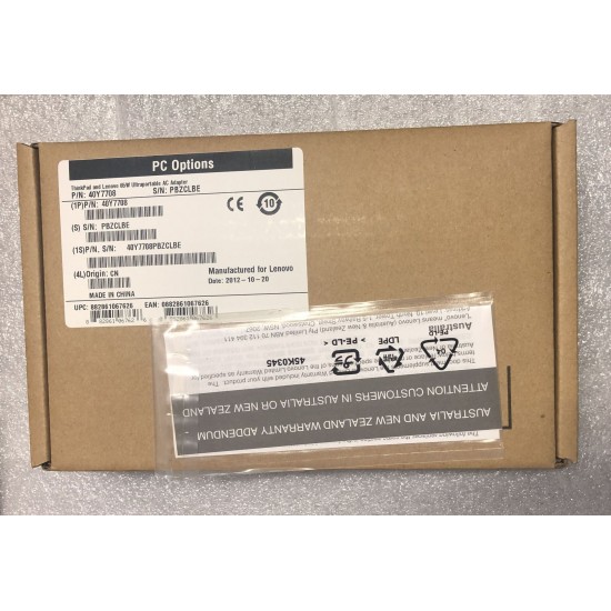 Original Package Lenovo IBM Thinkpad T400 T410 X200 20V 3.25A 65W Adapter