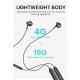 Wireless Bluetooth 5.0 Sports Magnet Headset HiFi Sound Neckband Headphone-Orange