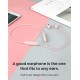 Magnetic Bass Lightweight Neckband Fitness Gym Sports Bluetooth Wireless Earphones with Mic Pink