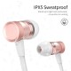 Bluetooth 5.0 Magnetic Sport Gym Wireless Headphones Large Battery With Mic-Pink