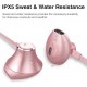 Wireless Bluetooth 5.0 Sport Gym Running Headphones Magnetic  with Mic Pink