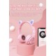 LUCKY CAT Style LED Color Changing Wireless Bluetooth Headsets with Mic-White Pink