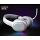 Over-ear Bluetooth Stereo Gaming Wireless LED Light Headphones With Mic White